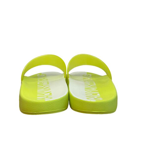 Calvin Klein Men's Aerlin Pool Slide Sandals Yellow Size 12 - Picture 4 of 5